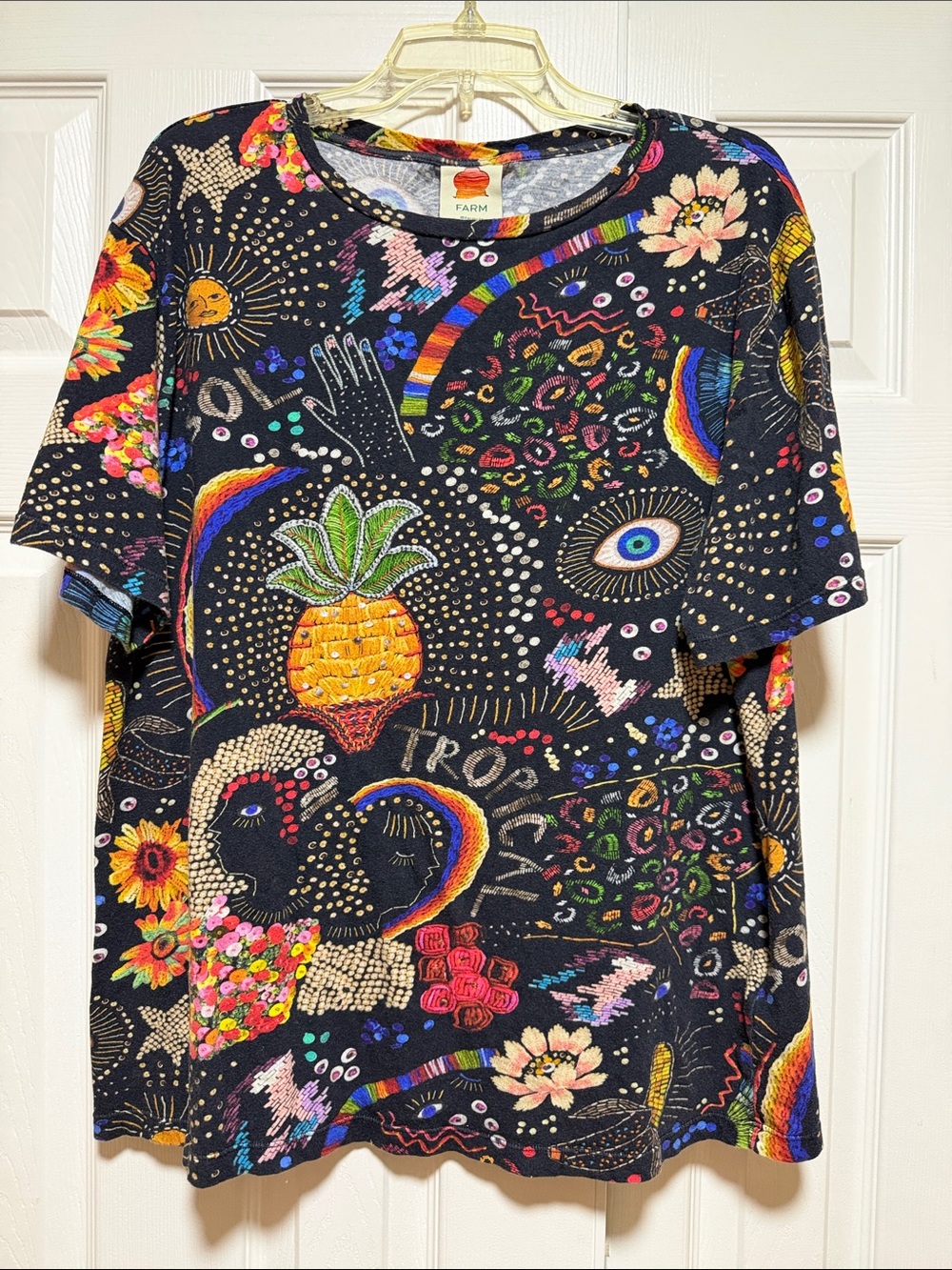 Farm Rio Borogodo Multicolor Tropical Shirt - Size Large